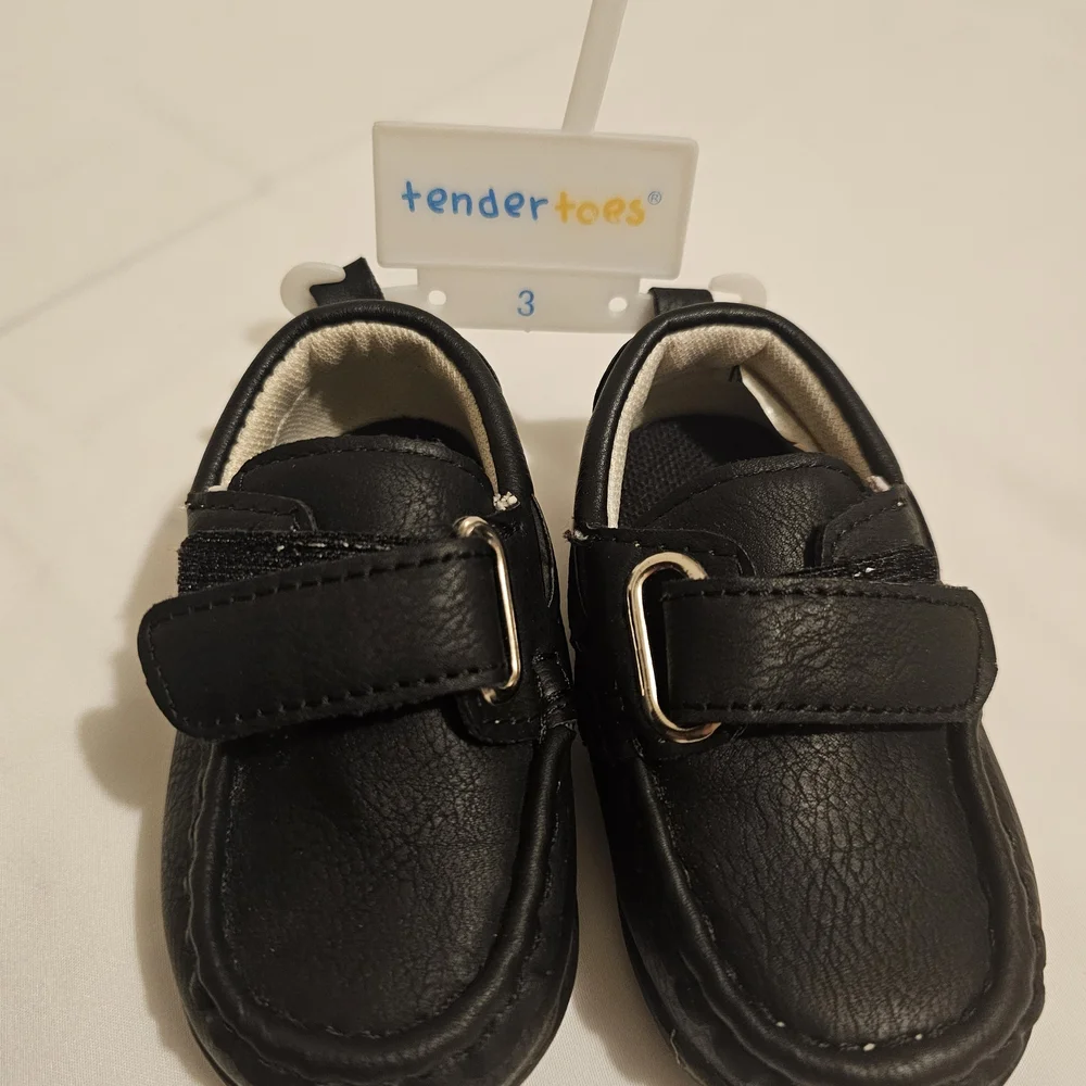 Classic Black Baby Walker Shoes